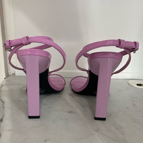 NWOT MARC FISHER LTD Arthur Women’s Patent Leather Ankle Strap Heeled Sandal - Picture 8 of 15